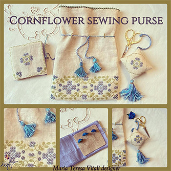 MTVD - Cornflowers Sewing Purse