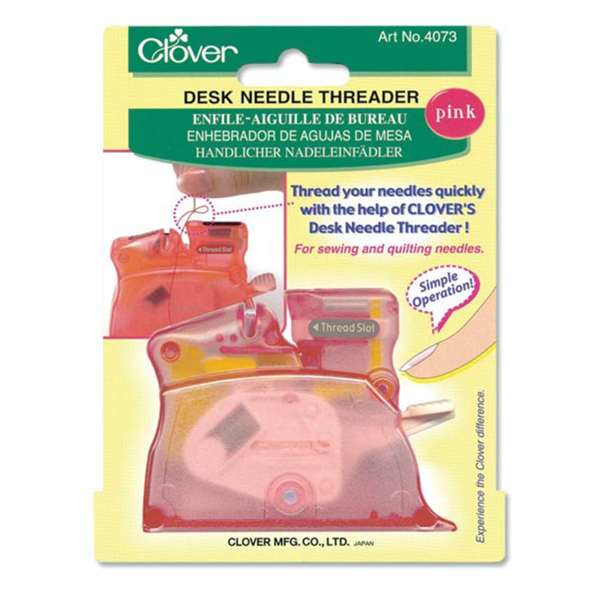 CLV - Desk Needle Threader - Pink