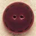 MHB - Ceramic Buttons - 43036 -  Red Round Button