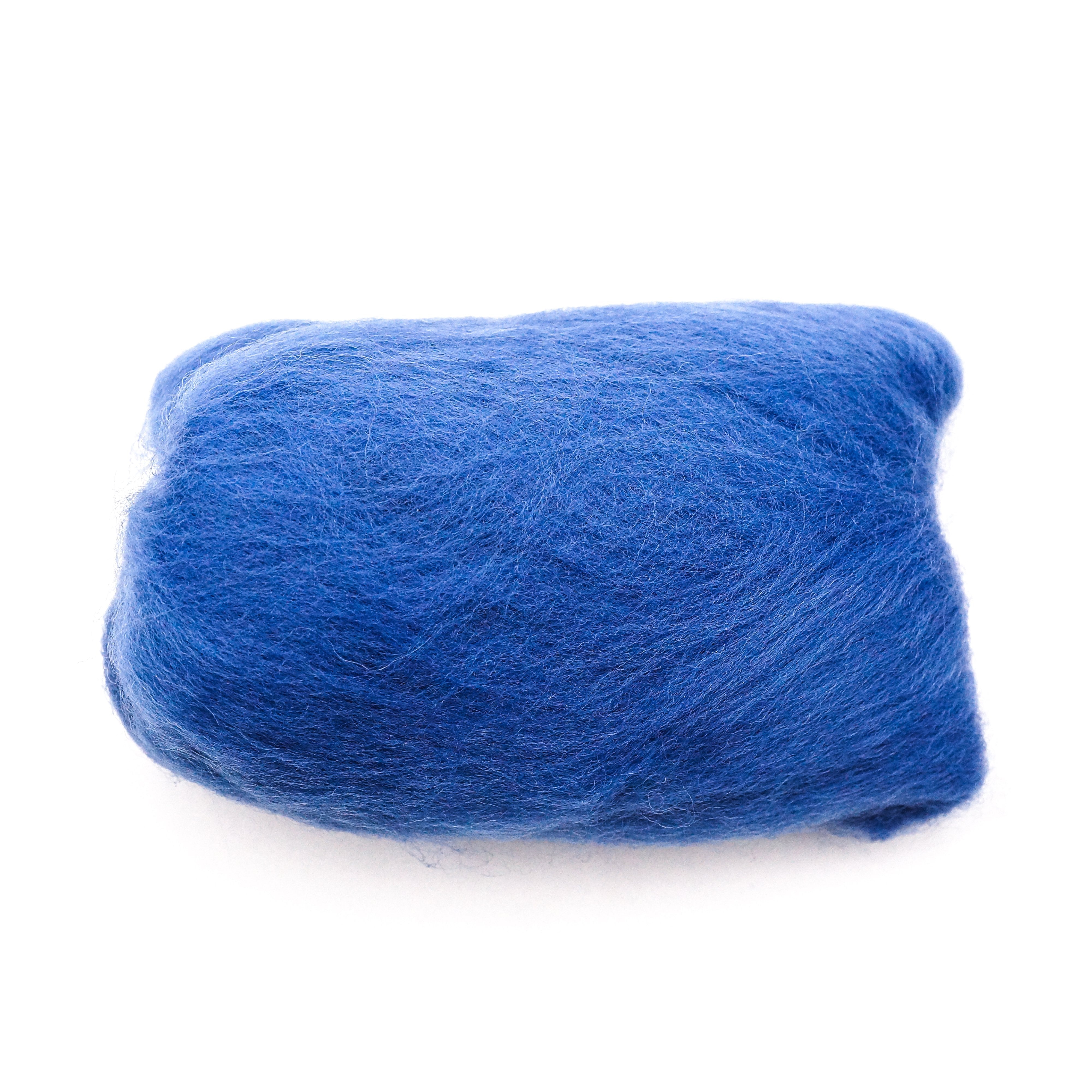 CLV - Natural Wool Roving (Blue)