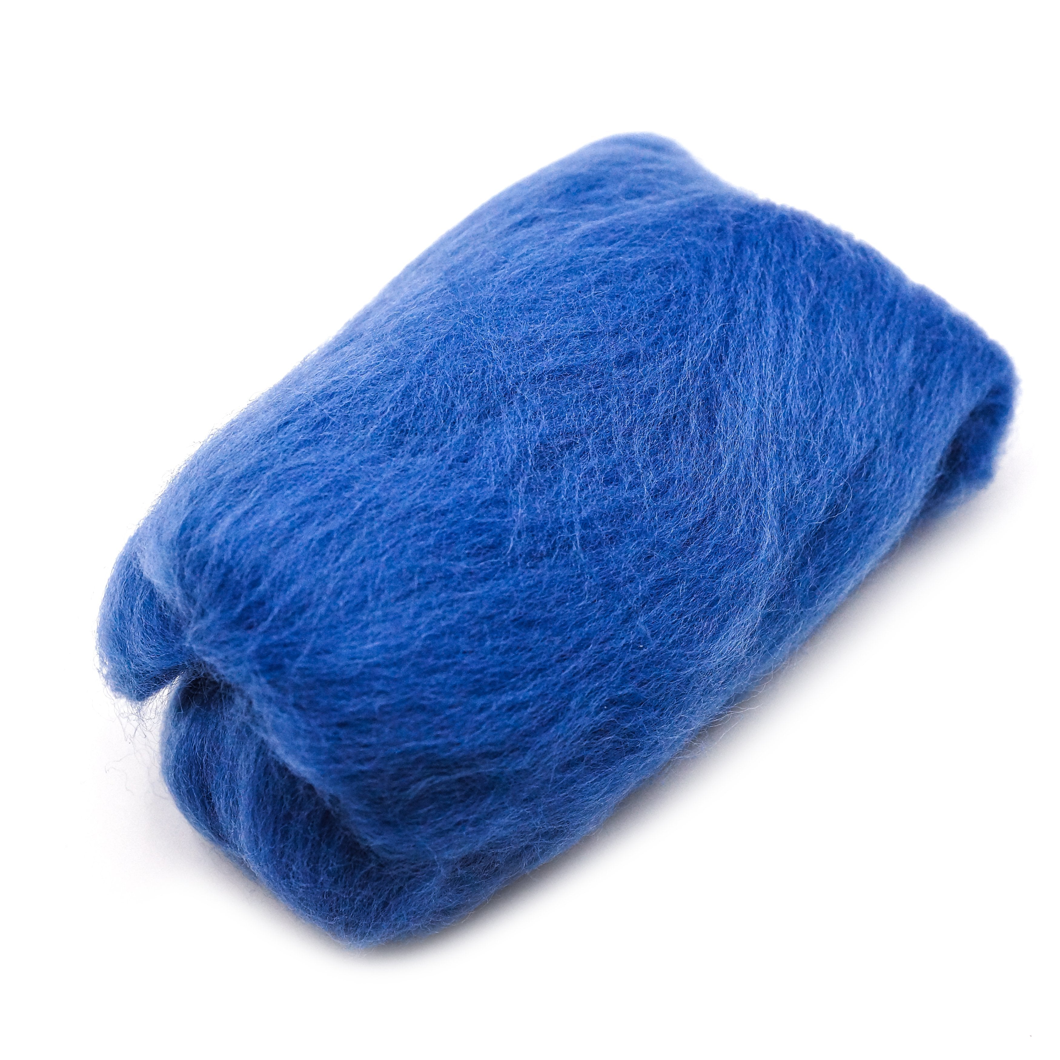 CLV - Natural Wool Roving (Blue)