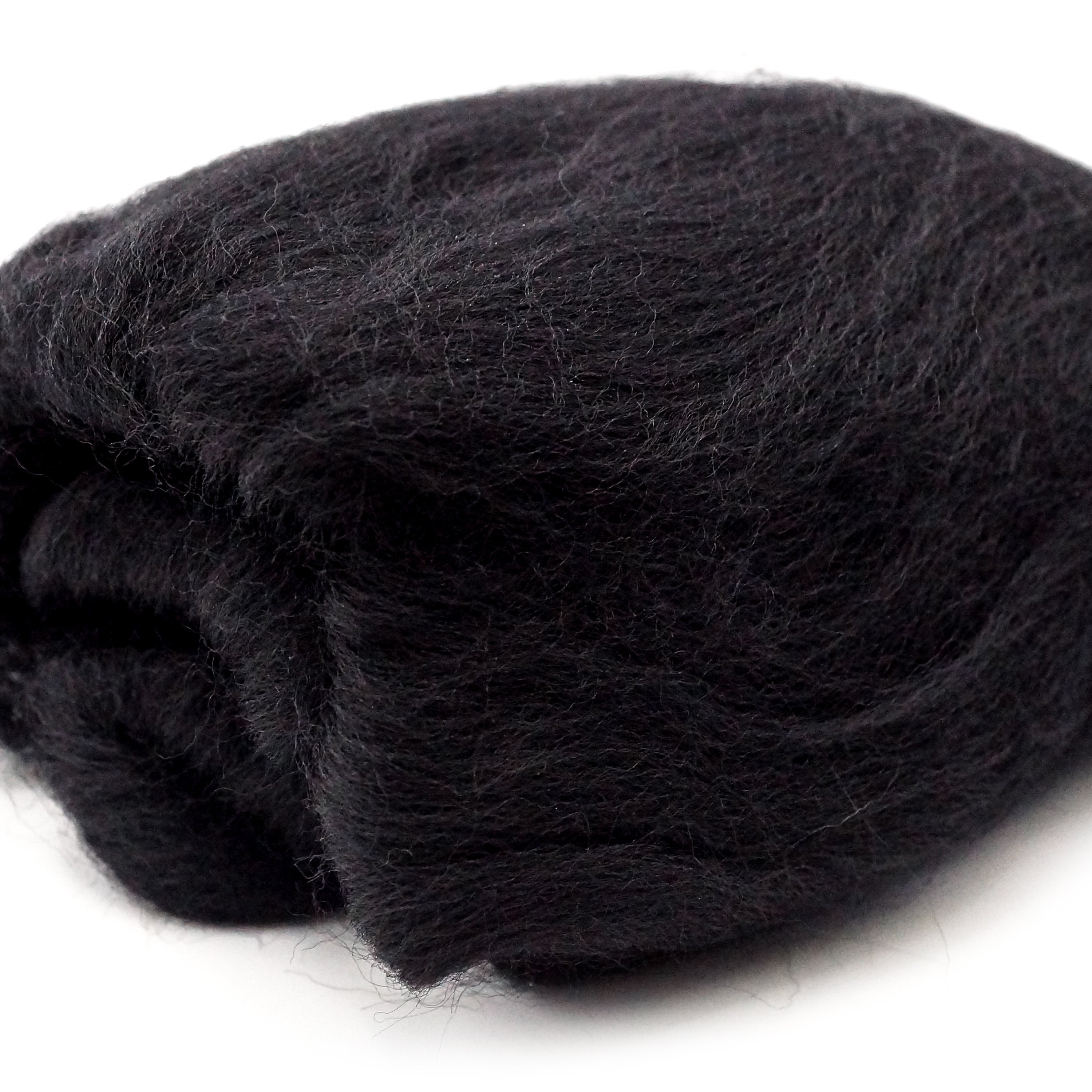 CLV - Natural Wool Roving (Black)