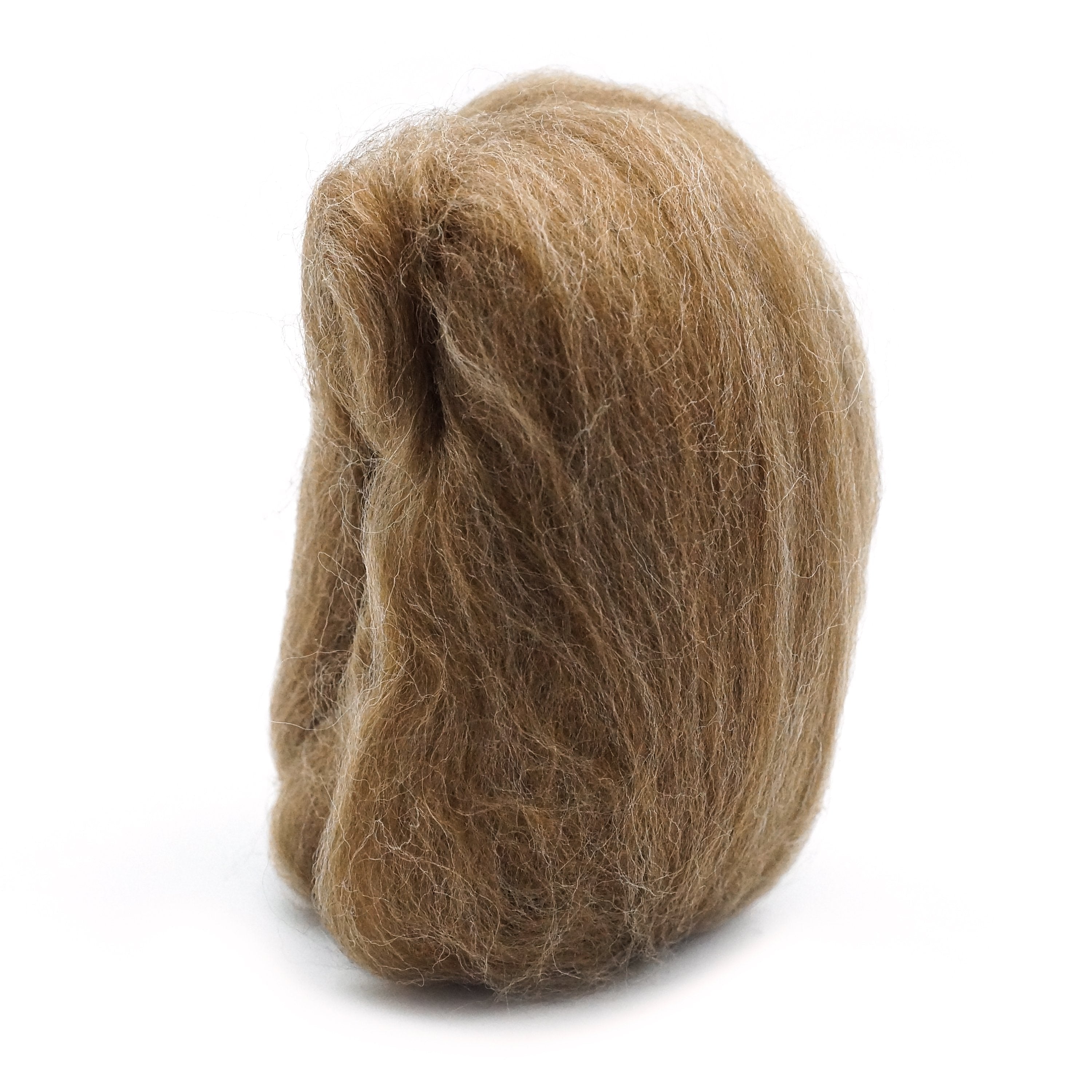 CLV - Natural Wool Roving (Caramel)