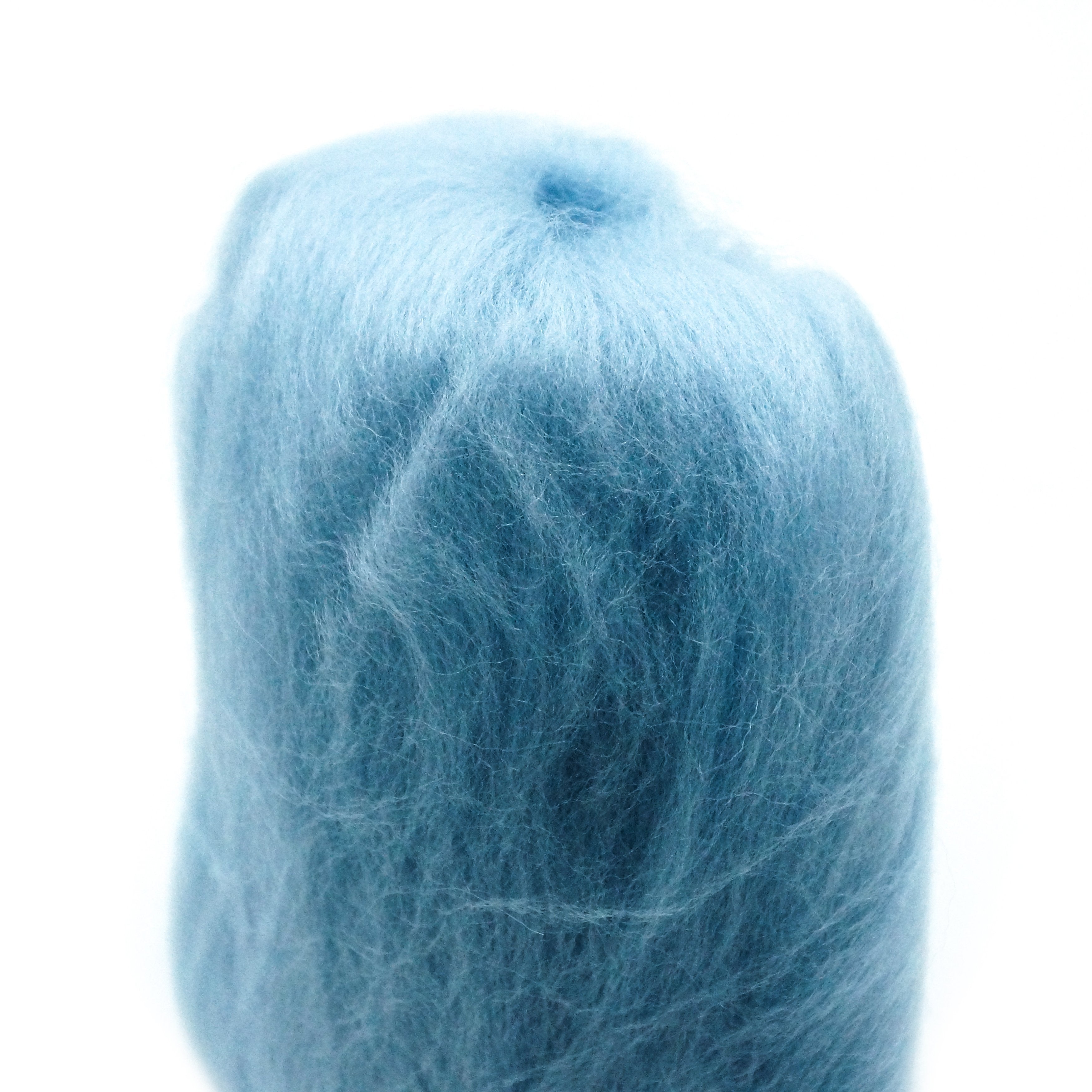 CLV - Natural Wool Roving (Light Blue)