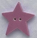 MHB - Ceramic Buttons - 86289 - Large Dusty Rose Star