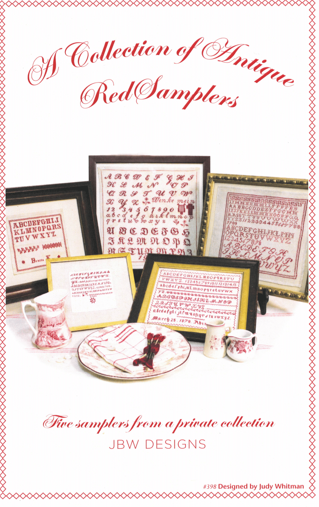 JBWD - A Collection Of Antique Red Samplers
