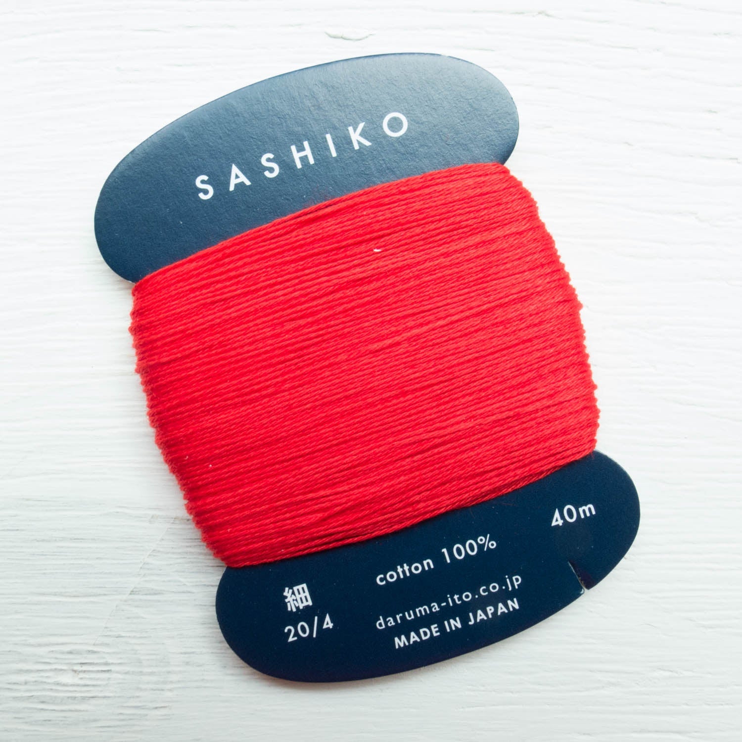ORIM - Daruma - Sashiko Cotton Thread 20/4 - 0213 - Deep Red