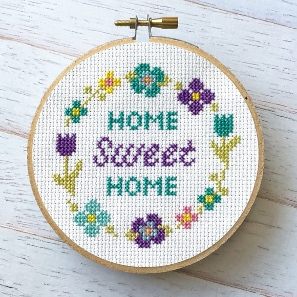 XXX-SPCL - Nicole LaBranche - Floral Home Sweet Home - Cross Stitch Kit