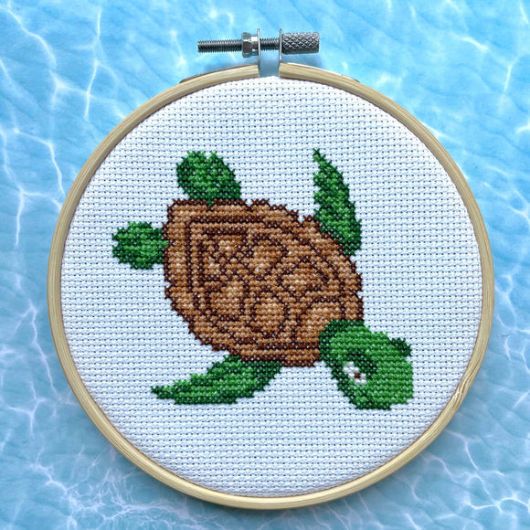SPCL - Mary Engelbreit - Sea Turtle - Cross Stitch Kit
