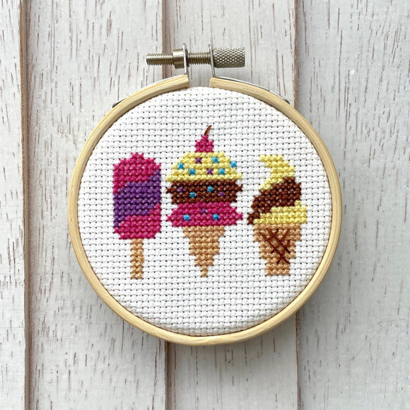 XXX-SPCL - Nicole LaBranche - Ice Cream - Cross Stitch Kit