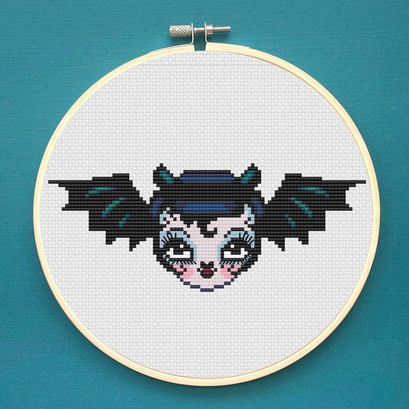 SPCL - Fluff - Vampire Bat Dolly - Cross--Stitch Kit