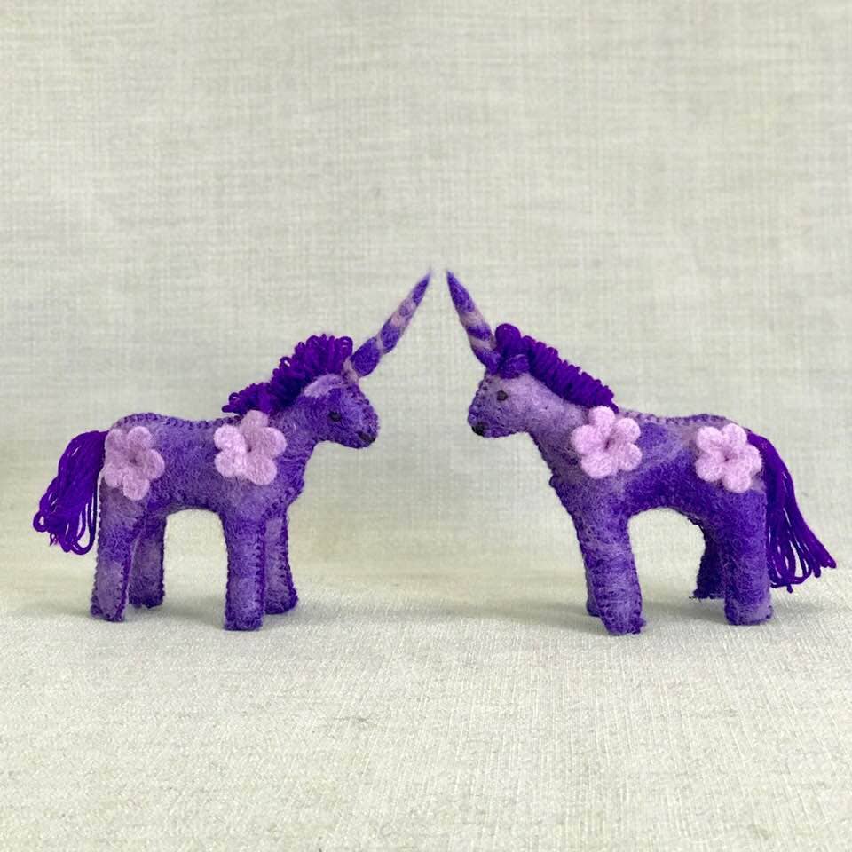 TWR - Felt Unicorn - Mini - Purple