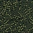 MHB - Size 11/0 Antique Glass Seed Beads - 03014 - Matte Olive