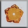 MHB - Glass Treasures - 12010 - 5-Petal Dim Flower - Topaz