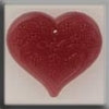 MHB - Glass Treasures - 12115 - Large Floral Embossed Heart - Rose