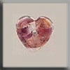 MHB - Glass Treasures - 12181 - Heart - Red Opal