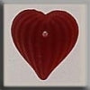 MHB - Glass Treasures - 12207 - Medium Fluted Heart - Matte Ruby
