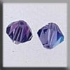 MHB - Crystal Treasures - 13090 - Large Rondele - Tanzanite AB