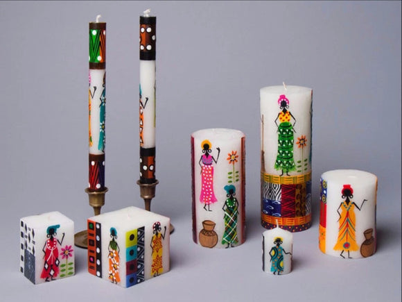 THAR - African Ladies Candle: Cube 2in x 2in x 3in (20 hour burn time)