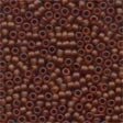 MHB - Size 11/0 Frosted Glass Seed Beads - 62023 - Root Beer