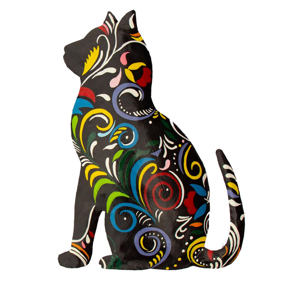 CDB - Haitian Metal Drum - Thoughtful Kitty - 14.5 Inch