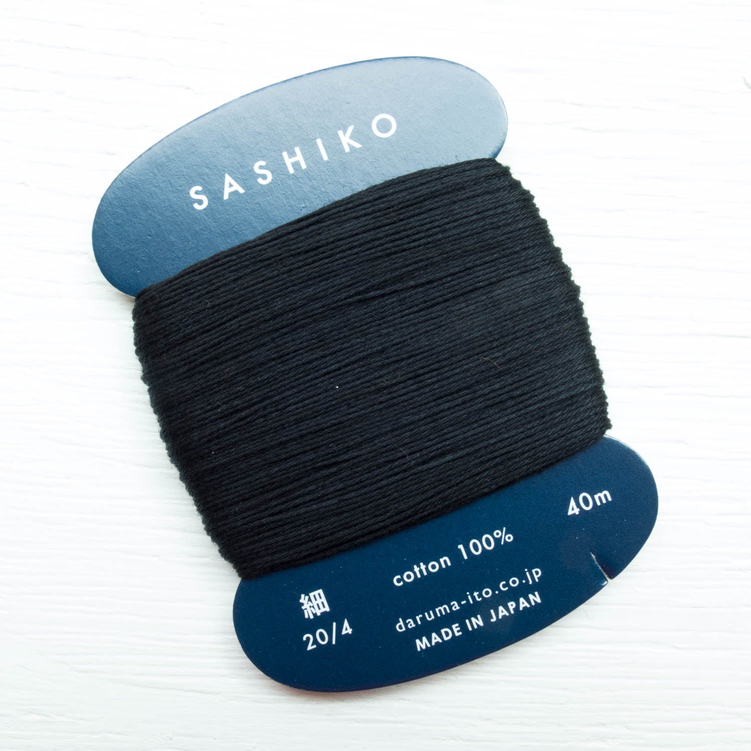 ORIM - Daruma - Sashiko Cotton Thread 20/6 - 0219 - Black