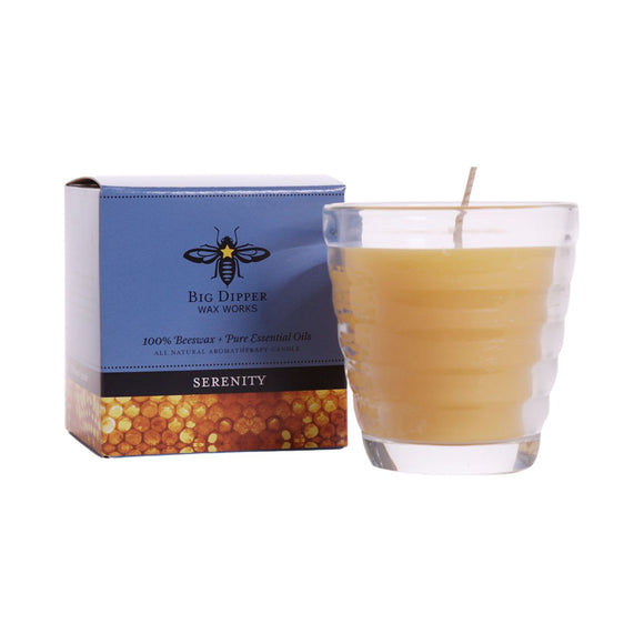 BDWW - Beeswax Aromatherapy Beehive Glass - Serenity - Frankincense and Lavender