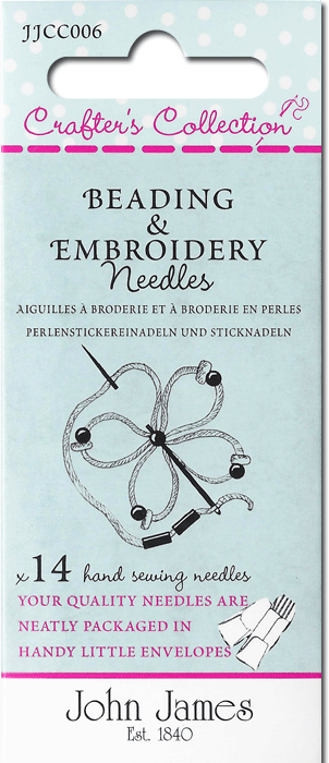 CN - John James Crafters' Collections - JJCC-006 - Beading and Embroidery Needles