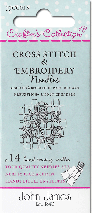 CN - John James Crafters' Collections - JJCC-013 - Cross Stitch and Embroidery Needles