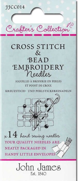 CN - John James Crafters' Collections - JJCC-014 - Cross Stitch and Bead Embroidery Needles