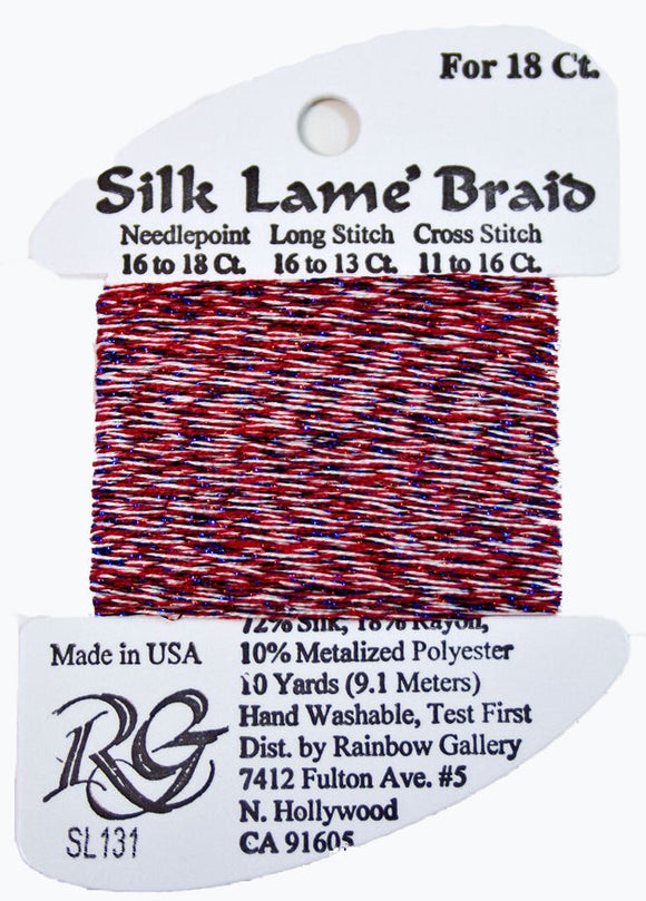 RBGL - Silk Lame Braid - 13 Count - LB-0131 - 4th Of July