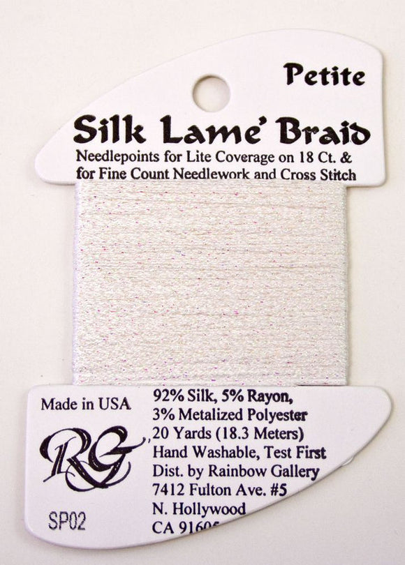 RBGL - Silk Lame Braid - 18 Count - SL-0002 - White