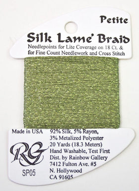 RBGL - Silk Lame Braid - Petite - SP-0005 - Avocado