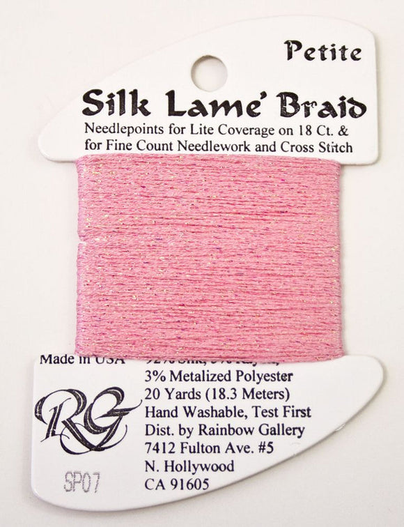 RBGL - Silk Lame Braid - 18 Count - SL-0007 - Pink