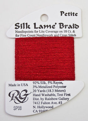 RBGL - Silk Lame Braid - Petite - SP-0008 - Red