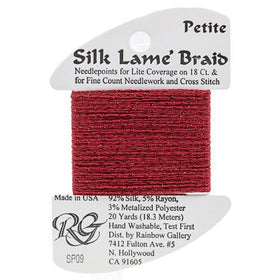 RBGL - Silk Lame Braid - 18 Count - SL-0009 - Dark Red
