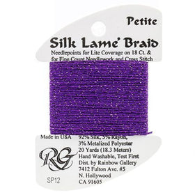 RBGL - Silk Lame Braid - 18 Count - SL-0012 - Purple