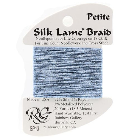 RBGL - Silk Lame Braid - 18 Count - SL-0013 - Sky Blue
