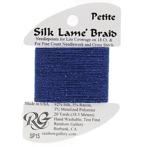 RBGL - Silk Lame Braid - 18 Count - SL-0015 - Dark Blue