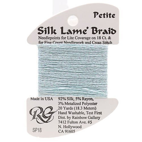 RBGL - Silk Lame Braid - 18 Count - SL-0018 - Surf Blue