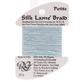 RBGL - Silk Lame Braid - Petite - SP-0018 - Surf Blue