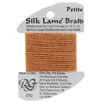 RBGL - Silk Lame Braid - 18 Count - SL-0030 - Orange