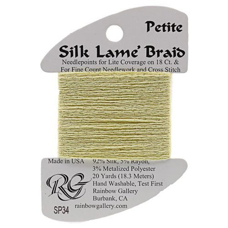 RBGL - Silk Lame Braid - 18 Count - SL-0034 - Lemon