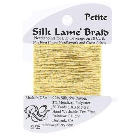RBGL - Silk Lame Braid - 18 Count - SL-0035 - Buttercup