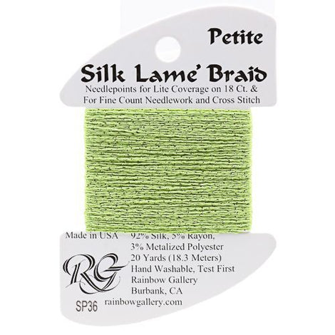 RBGL - Silk Lame Braid - Petite - SP-0036 - Chartreuse
