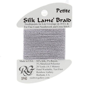 RBGL - Silk Lame Braid - Petite - SP-0040 - Dove Grey