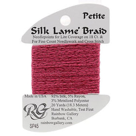 RBGL - Silk Lame Braid - Petite - SP-0045 - Deep Rose