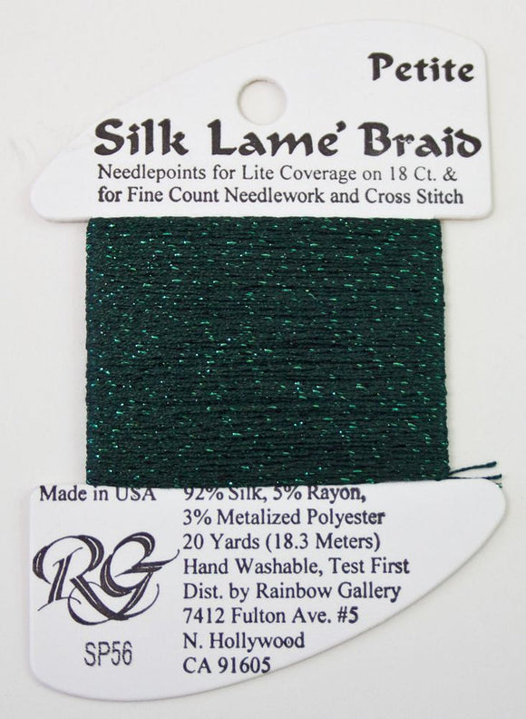 RBGL - Silk Lame Braid - 18 Count - SL-0056 - Forest Green