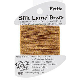 RBGL - Silk Lame Braid - 18 Count - SL-0062 - Dark Sand Gold