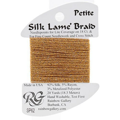 RBGL - Silk Lame Braid - Petite - SP-0062 - Dark Sand Gold